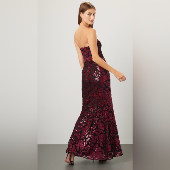 Dress the Population Fernanda Sequin Mermaid Strapless Dress size Medium - Picture 5 of 15